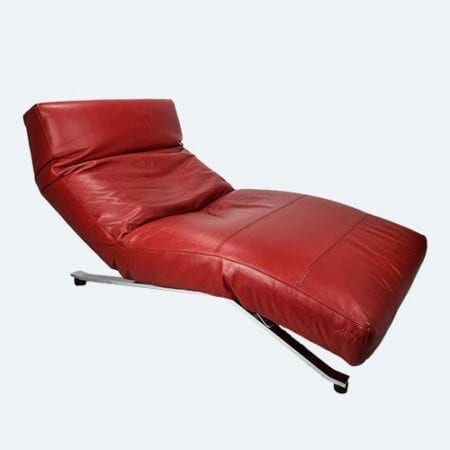 Eilersen Control reclining chair in red leather