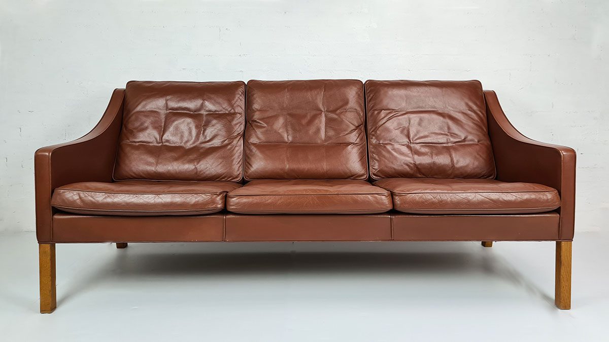 Borge Mogensen leather sofa model 2209