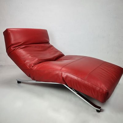 Eilersen Reclining Chair Control in red leather