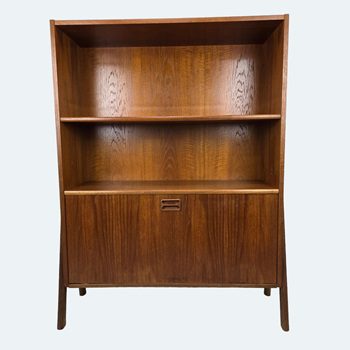 Danish teak bookshelf with cabinet